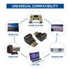 Cable Leader HDMI Gold-Plated Adapter, Male to Female, 90 Degree, 1pc view 3