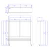 Dublin 3.0- Steel Table Legs - Hand Made in USA view 3