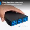 ICC SC MPO Fiber Optic Cassette, OS2 9/125 Singlemode, 12 Fiber, Plug and Play Module, MPO to SC Conversion, Blue Adapters Fiber Patch Panels view 3