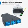 ICC SC MPO Fiber Optic Cassette, OS2 9/125 Singlemode, 12 Fiber, Plug and Play Module, MPO to SC Conversion, Blue Adapters Fiber Patch Panels view 4
