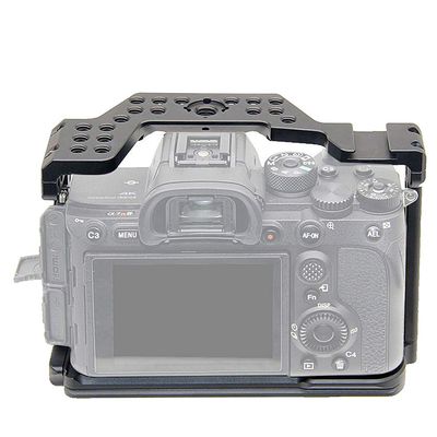 Foto4easy Professional Camera cage with Cold Shoe Mount and Quick Release Plate for Sony A7R IV Camera