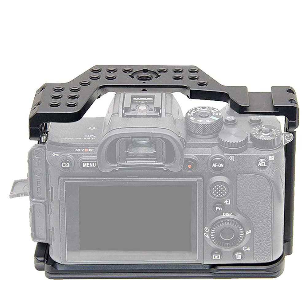 Foto4easy Professional Camera cage with Cold Shoe Mount and Quick Release Plate for Sony A7R IV Camera
