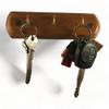 Brico, Compact Wood Key Rack with Molding, Golden Oak view 2
