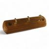 Brico, Compact Wood Key Rack with Molding, Golden Oak view 3