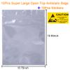 10Pcs Open Top Anti Static Bags 15.75x19.69in Extra Large ESD Shielding Bag with Static-Free Stickers for Computer Electronics view 2