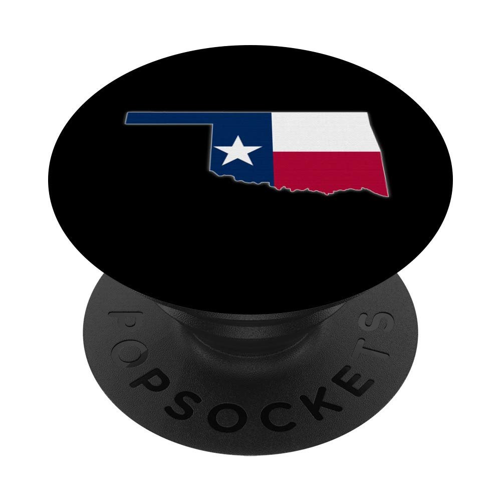 OKLAHOMA STATE MAP TEXAS TX Flag Roots Men Women Gift PopSockets PopGrip: Swappable Grip for Phones & Tablets