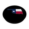 OKLAHOMA STATE MAP TEXAS TX Flag Roots Men Women Gift PopSockets PopGrip: Swappable Grip for Phones & Tablets view 2