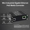E-link Industrial Gigabit 60W PoE Media Converter Hardened Ultra PoE++ Ethernet Fiber Media Converter 100/1000Base-SX SFP Din Rail Mount Aluminum Housing -40 75 C view 4
