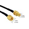 CORONIR 33ft WiFi Antenna Extension Cable Coaxia RP Male to Female Connector for Wireless LAN Router Bridge Cellular Antenna Extension Cable Security IP Camera Extension view 4