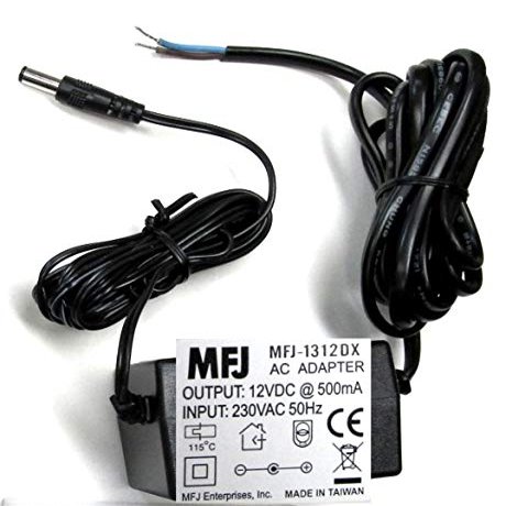 MFJ-1312DX 12VDC Power Supply for Many MFJ Products Designed for 240VAC Export