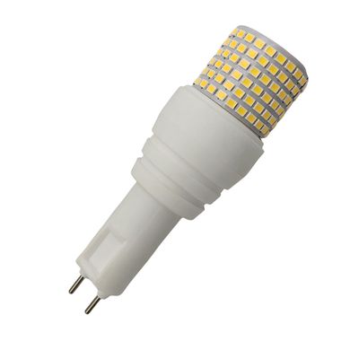 QLEE LED G12 Bulb 25w Corn Bulbs Light G12 Bi-Pin Base 25 Watt 2500lm Equivalent 250W Metal Halide Bulb Warm White 360 Floodlight Street Garage Landscape Warehouse Pendent Light (25W 3000k)