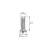 uxcell M2x8mm Phillips Screw Fastener Silver Tone 2.8mm Dia Screw Head for Laptop PC TV Fan Switch 200pcs view 3