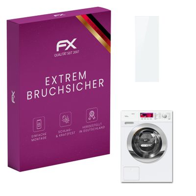 atFoliX Plastic Glass Protective Film compatible with Miele WTF130 WPM, 9H Hybrid-Glass FX Screen Protector