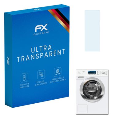 atFoliX Screen Protection Film compatible with Miele WTF130 WPM Screen Protector, ultra-clear FX Protective Film (2X)