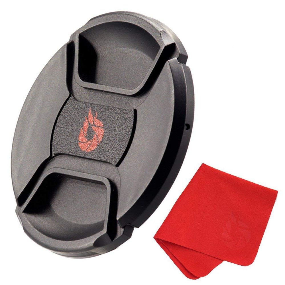 86mm Snap-On Center-Pinch Lens Cap, Extra Strong Springs, Camera Lens Cover, Made from 100% Recycled Plastic - Compatible with Nikon, Canon, Sony & Other DSLR Cameras