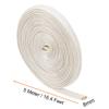 uxcell Insulation Braid Sleeving, 16.4Ft-8mm High TEMP Fiberglass Sleeve Beige view 2
