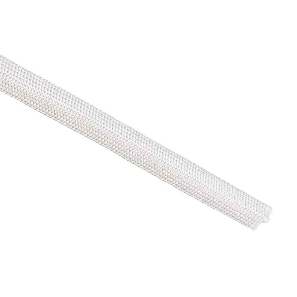 uxcell Insulation Braid Sleeving, 16.4Ft-7mm High TEMP Fiberglass Sleeve White