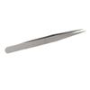 Utoolmart 27-SA Precision Stainless Steel Micro-magnetic Pointed Tip Tweezer Silver Tone with Card Bag 1 pcs view 3