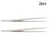 Utoolmart SS-SA Precision Stainless Steel Micro-magnetic Pointed Tip Tweezer Silver Tone with Card Bag 2 pcs view 4