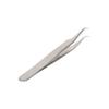 Utoolmart 51-SA Precision Stainless Steel Micro-magnetic Curved Pointed Tip Tweezer Silver Tone OPP bags 1 pcs view 3