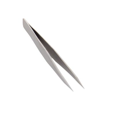 Utoolmart 27-SA Precision Stainless Steel Micro-magnetic Pointed Tip Tweezer Silver Tone with Card Bag 2 pcs