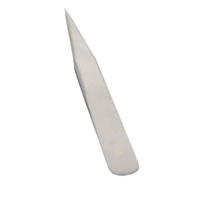 Utoolmart 27-SA Precision Stainless Steel Micro-magnetic Pointed Tip Tweezer Silver Tone OPP bags 2 pcs