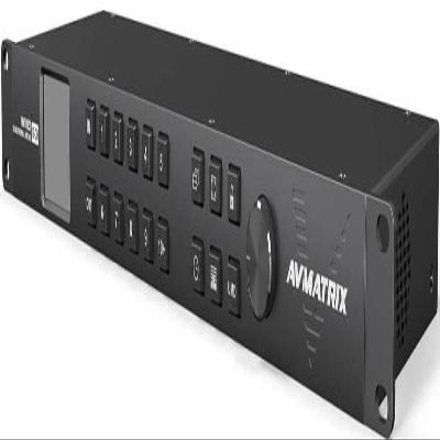 AVMATRIX MMV1630 Compact 1RU 16-Channel 3G-SDI Multiviewer with 16x16 3G-SDI Matrix Switcher, 2-3G-SDI & 1xHDMI Multiview Scaling Outputs with Audio, DC 12V 5A Power Adapter x2