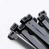 Zip ties 12 inch Black small Nylon Cable ties 100 per pack for Indoor and Outdoor Uses 3 latches for stronger locks With 60 Pounds Tensile Strength view 2