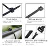 Zip ties 12 inch Black small Nylon Cable ties 100 per pack for Indoor and Outdoor Uses 3 latches for stronger locks With 60 Pounds Tensile Strength view 3