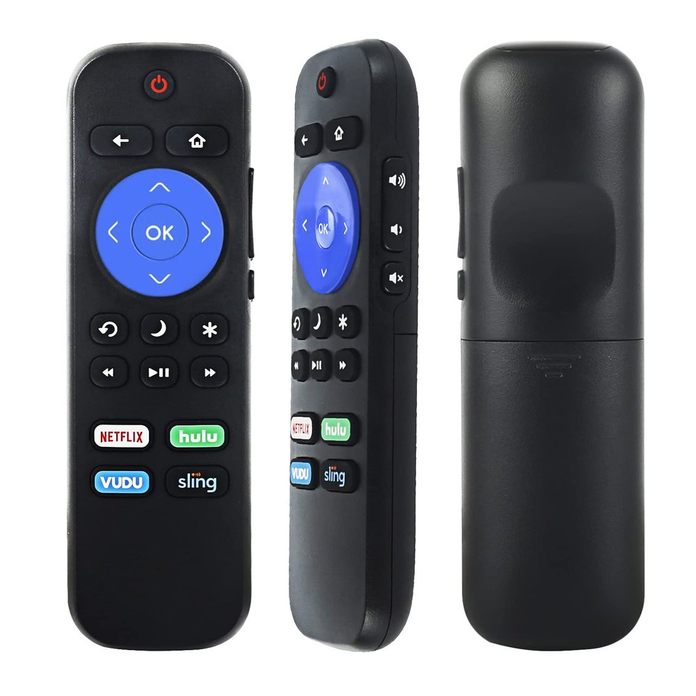 2PCS Universal Remote Control Compatible with Sharp Hisense Rok TV with Netflix hulu VUDU Sling Keys (Built-in Rok TV, Not Rok Player Connect w/TV)