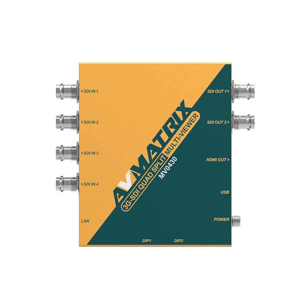AVmatrix MV0430 Scaling 4 Channel 3G-SDI Multiviewer, 3G-SDI Scaling Converter & Multiviewer, SDI to HDMI Conversion