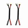 CNCESS CESS-079 Banana Plug to Spade Plug Adapter Cable, Female Banana Jack to Large Spade, 12 AWG Tinned Copper Wire, 6-Inch Length (Large Spade) view 1