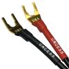 CNCESS CESS-079 Banana Plug to Spade Plug Adapter Cable, Female Banana Jack to Large Spade, 12 AWG Tinned Copper Wire, 6-Inch Length (Large Spade) view 2