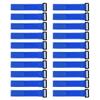 uxcell 20pcs Hook and Loop Straps, 1-inch x 8-inch Securing Straps Reusable Fastening Cable Tie (Blue) view 1