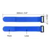 uxcell 20pcs Hook and Loop Straps, 1-inch x 8-inch Securing Straps Reusable Fastening Cable Tie (Blue) view 2