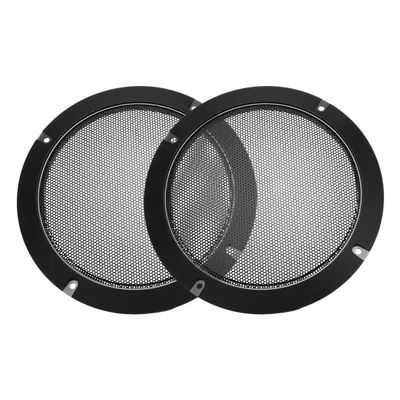 uxcell Speaker Grill Cover 6.5 Inch 184mm Mesh Decorative Circle Subwoofer Guard Protector Black 2pcs