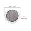 uxcell Speaker Grill Cover 3 Inch 95mm Mesh Decorative Circle Subwoofer Guard Protector Black and Silver 2pcs view 2