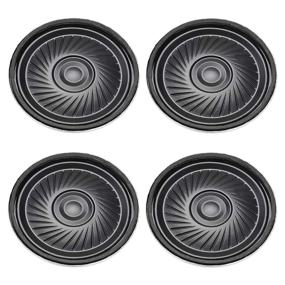 uxcell 4Pcs Round Internal Magnet Speaker Loudspeaker 8 Ohm 2W 40mm Dia Metal Shell