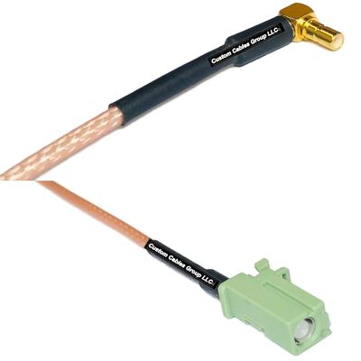 0.5 feet RG316 SSMB Male Angle to Avic Green Pioneer Jack RF Pigtail Coaxial Cable
