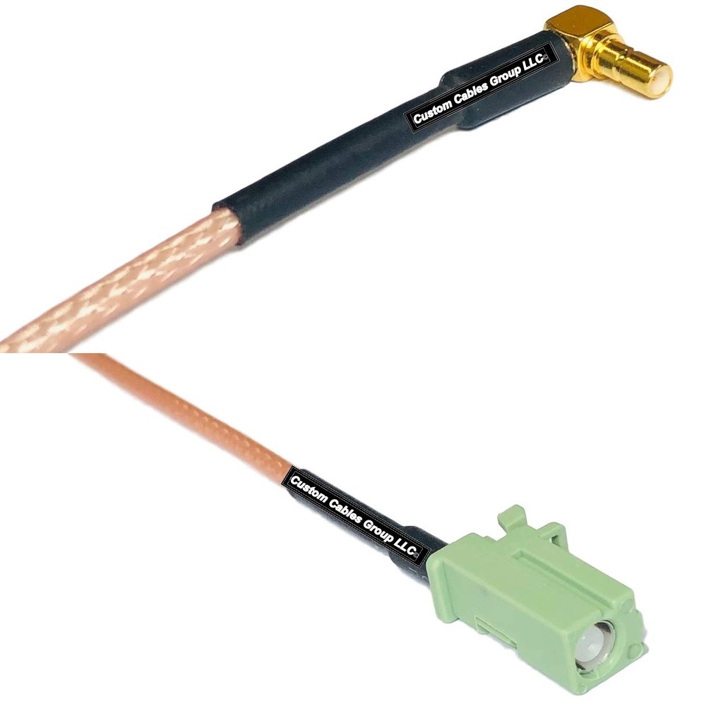 0.5 feet RG316 SSMB Male Angle to Avic Green Pioneer Jack RF Pigtail Coaxial Cable