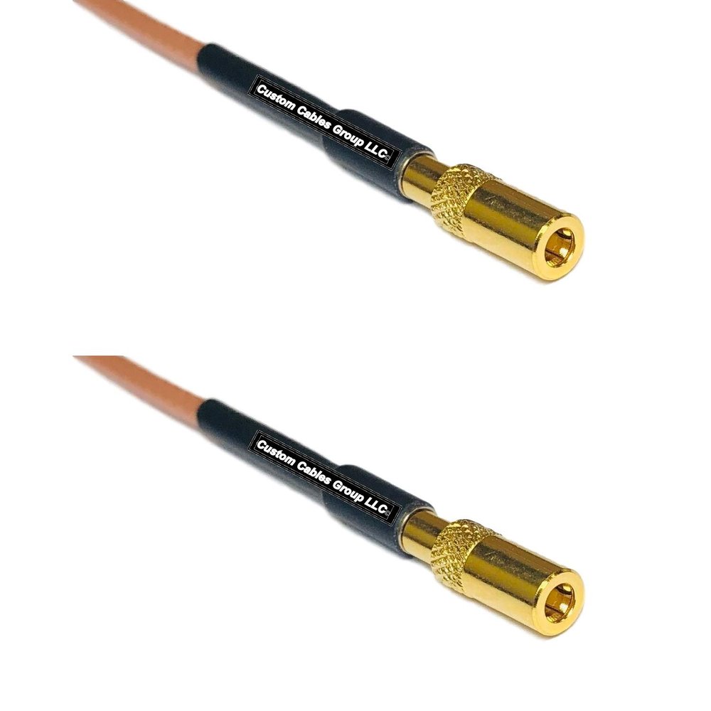 0.5 feet RG316 SSMB Female to SSMB Female RF Pigtail Coaxial Cable