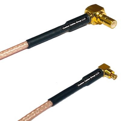 0.5 feet RG316 SMB Male Angle to MC Card Male Angle RF Pigtail Coaxial Cable