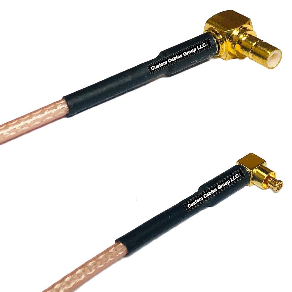 0.5 feet RG316 SMB Male Angle to MC Card Male Angle RF Pigtail Coaxial Cable