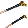 0.5 feet RG316 SMB Male Angle to MC Card Male Angle RF Pigtail Coaxial Cable view 1