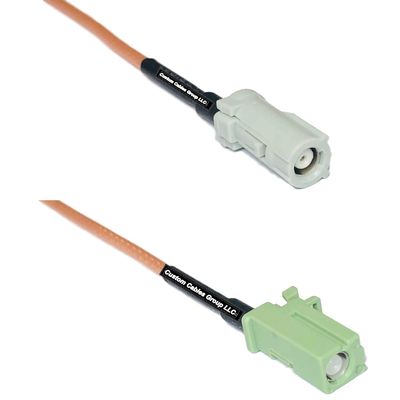 0.5 feet RG316 AVIC Jack to Avic Green Pioneer Jack RF Pigtail Coaxial Cable