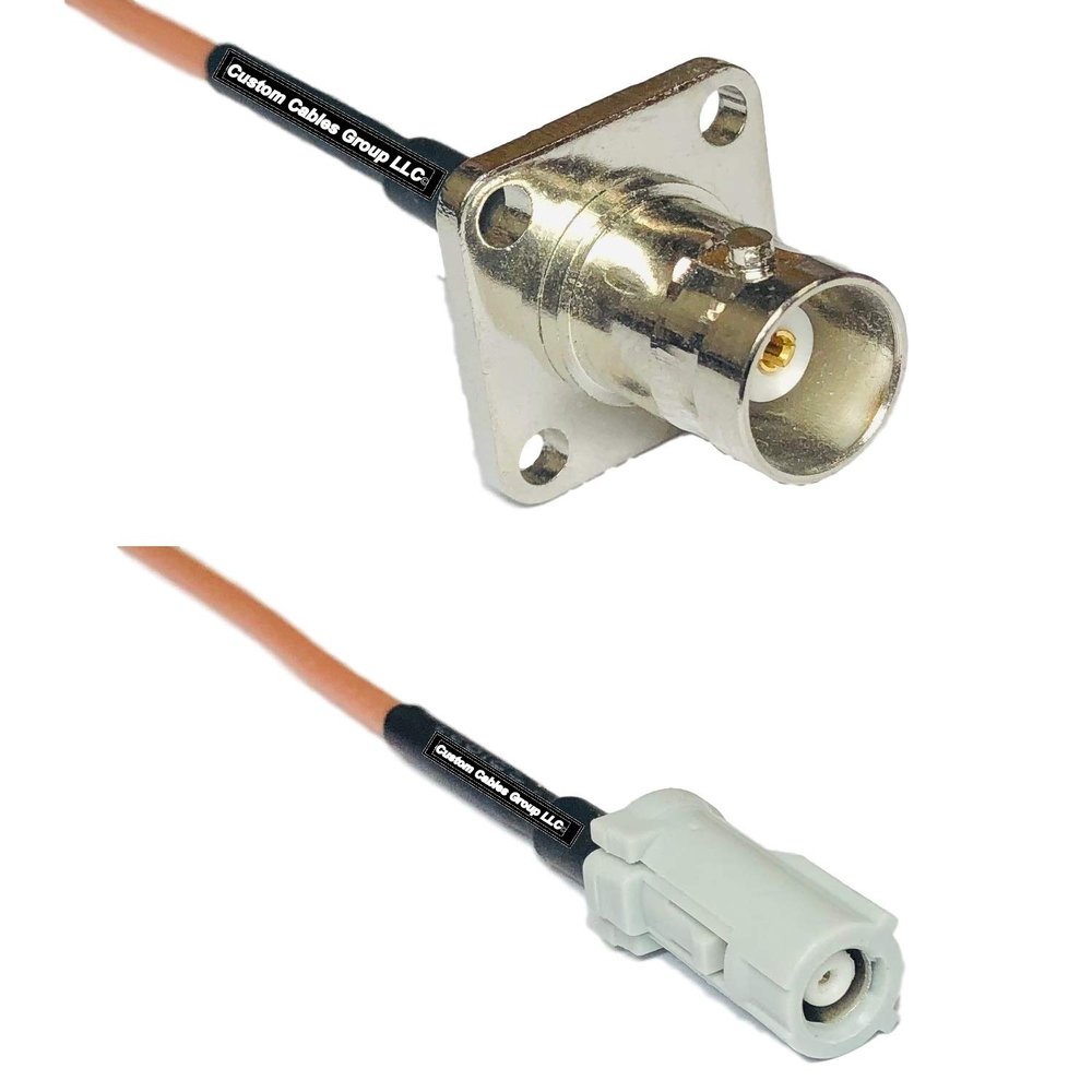 6 feet RG316 BNC Flange Female to AVIC Jack RF Pigtail Coaxial Cable