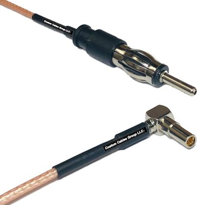 0.5 feet RG316 AM/FM Male to MS162 Male Angle RF Pigtail Coaxial Cable