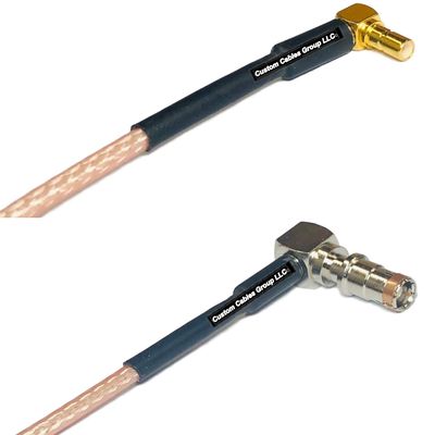 0.5 feet RG316 SSMB Male Angle to Fakra Female Angle RF Pigtail Coaxial Cable