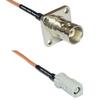 0.5 feet RG316 BNC Flange Female to AVIC Jack RF Pigtail Coaxial Cable view 1