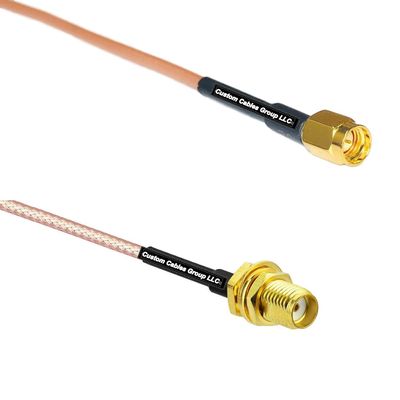 0.5 feet RG316 SSMA Male to SSMA Female RF Pigtail Coaxial Cable